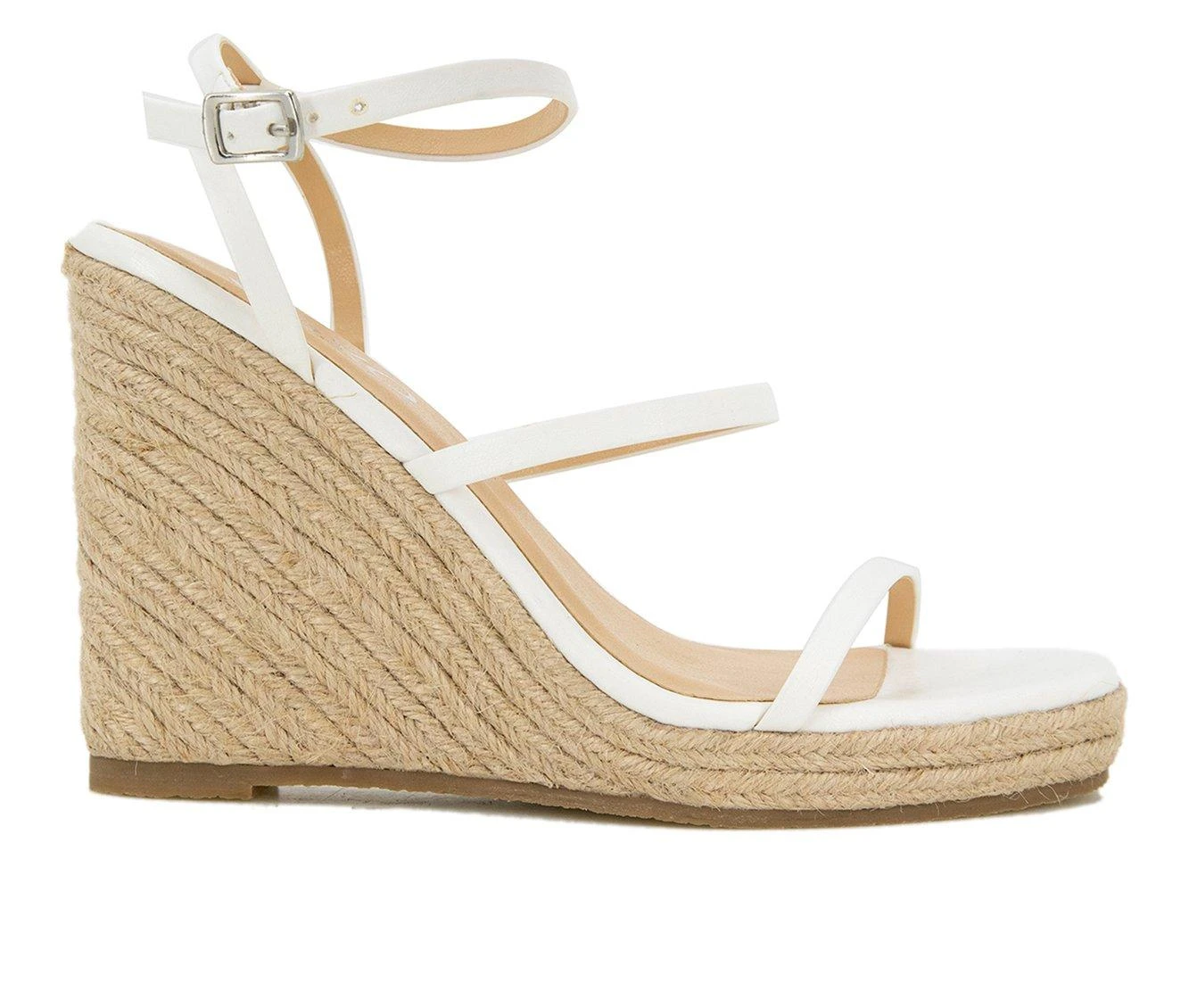 Women's XOXO Uliana Espadrille Wedge Sandals White
