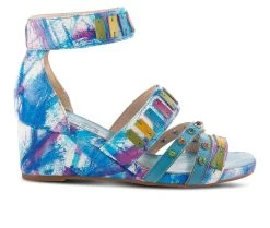 Women's L'Artiste Tiffanita Wedges Turquoise Multi