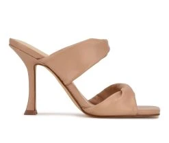 Women's Nine West Sashah Heeled Dress Sandals Light Natural