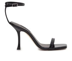 Women's Nine West Yess Dress Sandals Black Glitter