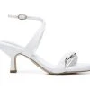 Women's Franco Sarto Belle Heeled Dress Sandals White