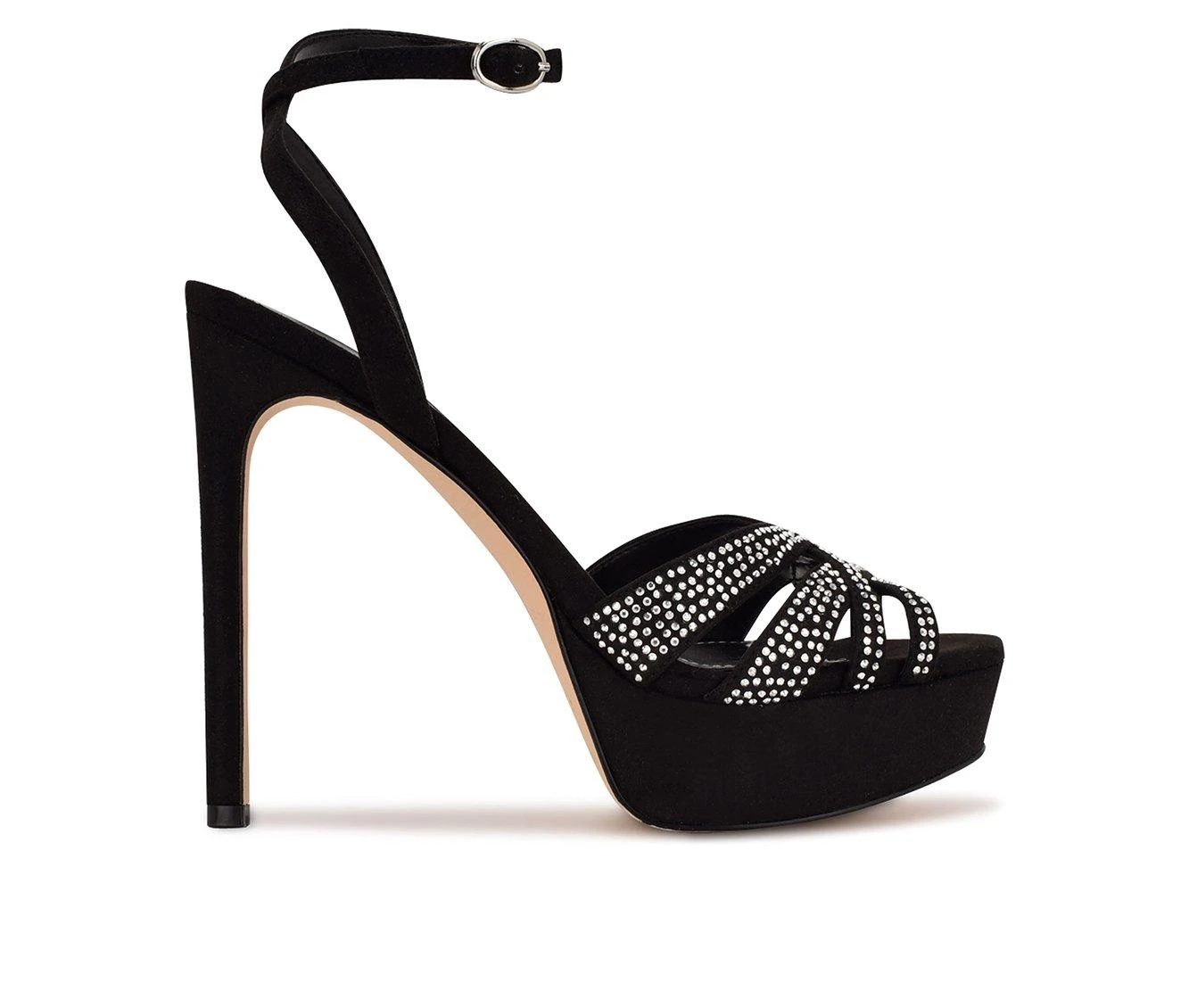 Women's Nine West GoBig Platform Stilettos Black - Image 2