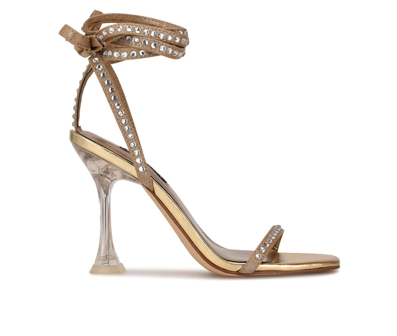 Women's Nine West Zing Dress Sandals Gold