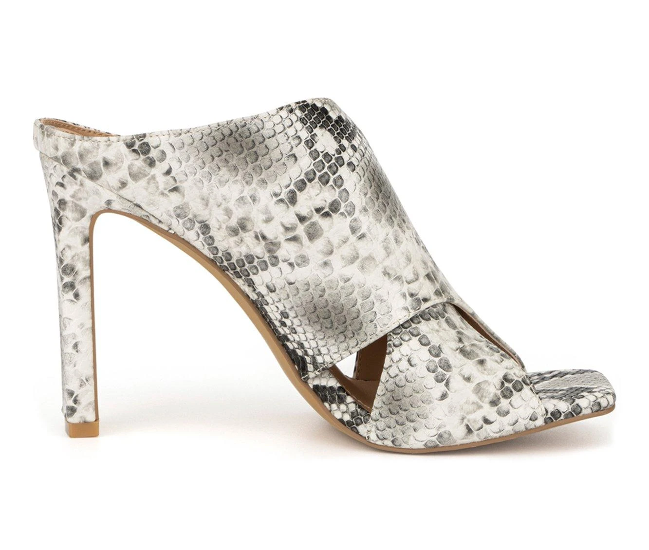 Women's New York And Company Sofia Dress Sandals Grey Snake - Image 2