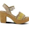 Women's SPRING STEP Tiada Platform Dress Sandals Beige Multi