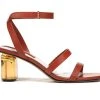 Women's Franco Sarto Lisa Dress Sandals Rust Brown