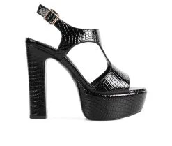 Women's Rag & Co Croft Platform Dress Sandals Black