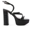 Women's London Rag Beam Platform Dress Sandals Black