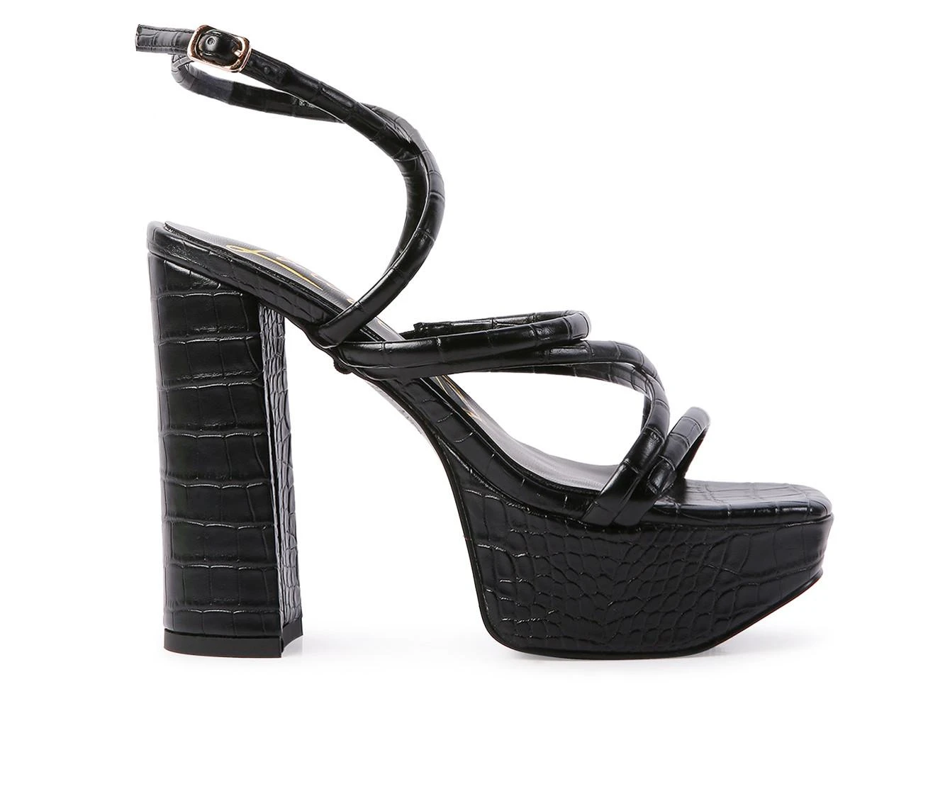 Women's London Rag Beam Platform Dress Sandals Black