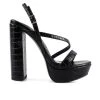 Women's London Rag Slegs Platform Dress Sandals Black