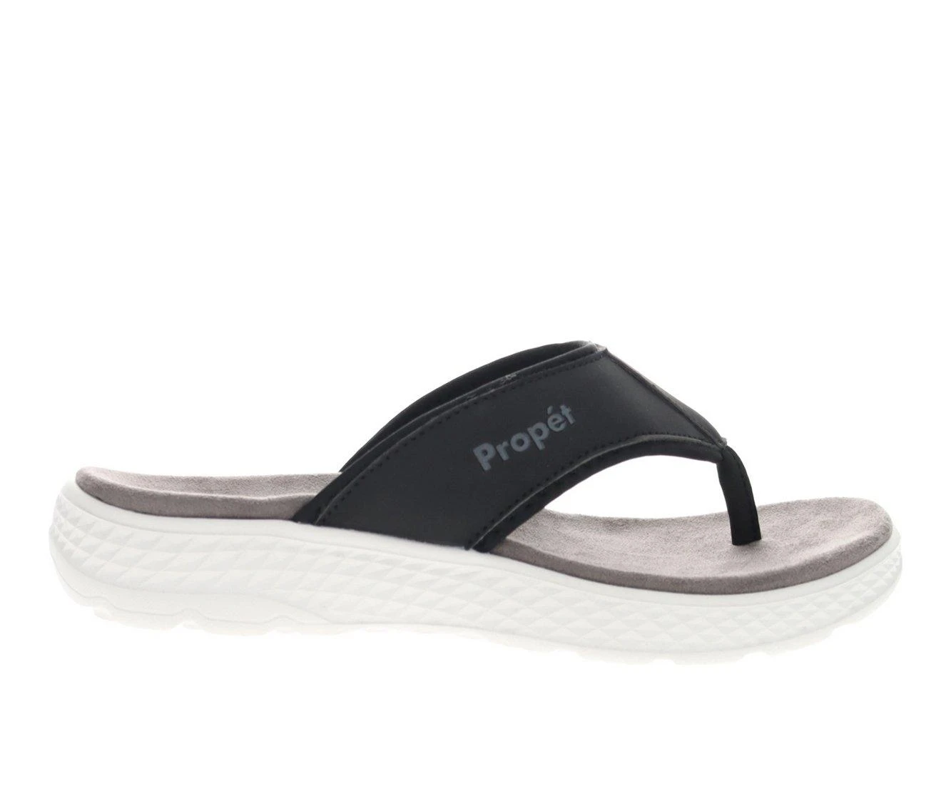 Women's Propet TravelActiv FT Water-Ready Flip-Flops Black
