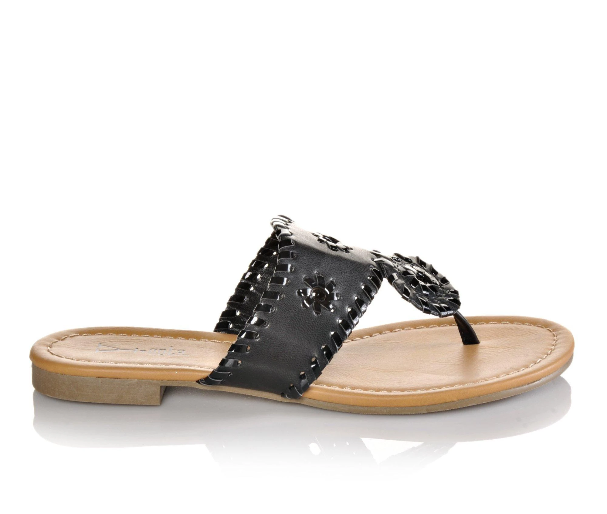 Women's Y-Not Crissy Flip-Flops Black/Black - Image 2