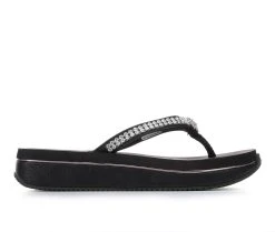 Women's Volatile Sol Rhinestone Wedges Black