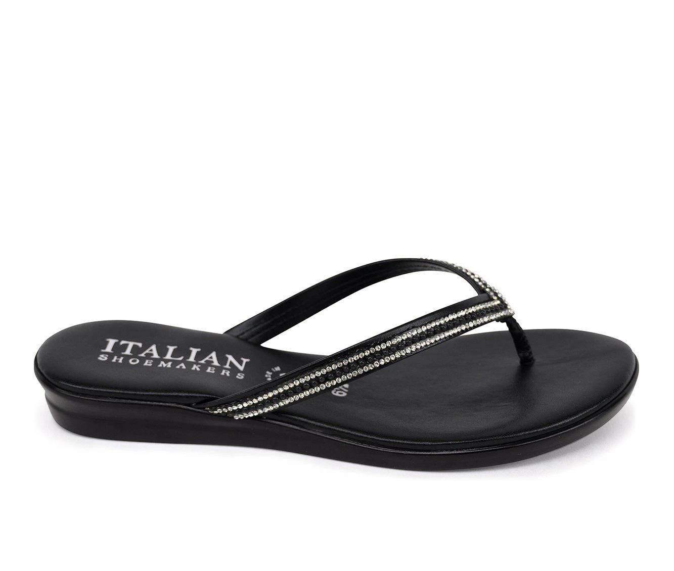 Women's Italian Shoemakers Minley Flip-Flops Women's Italian Shoemakers Minley Flip-Flops Black -Journee Collection Shop 1 1910