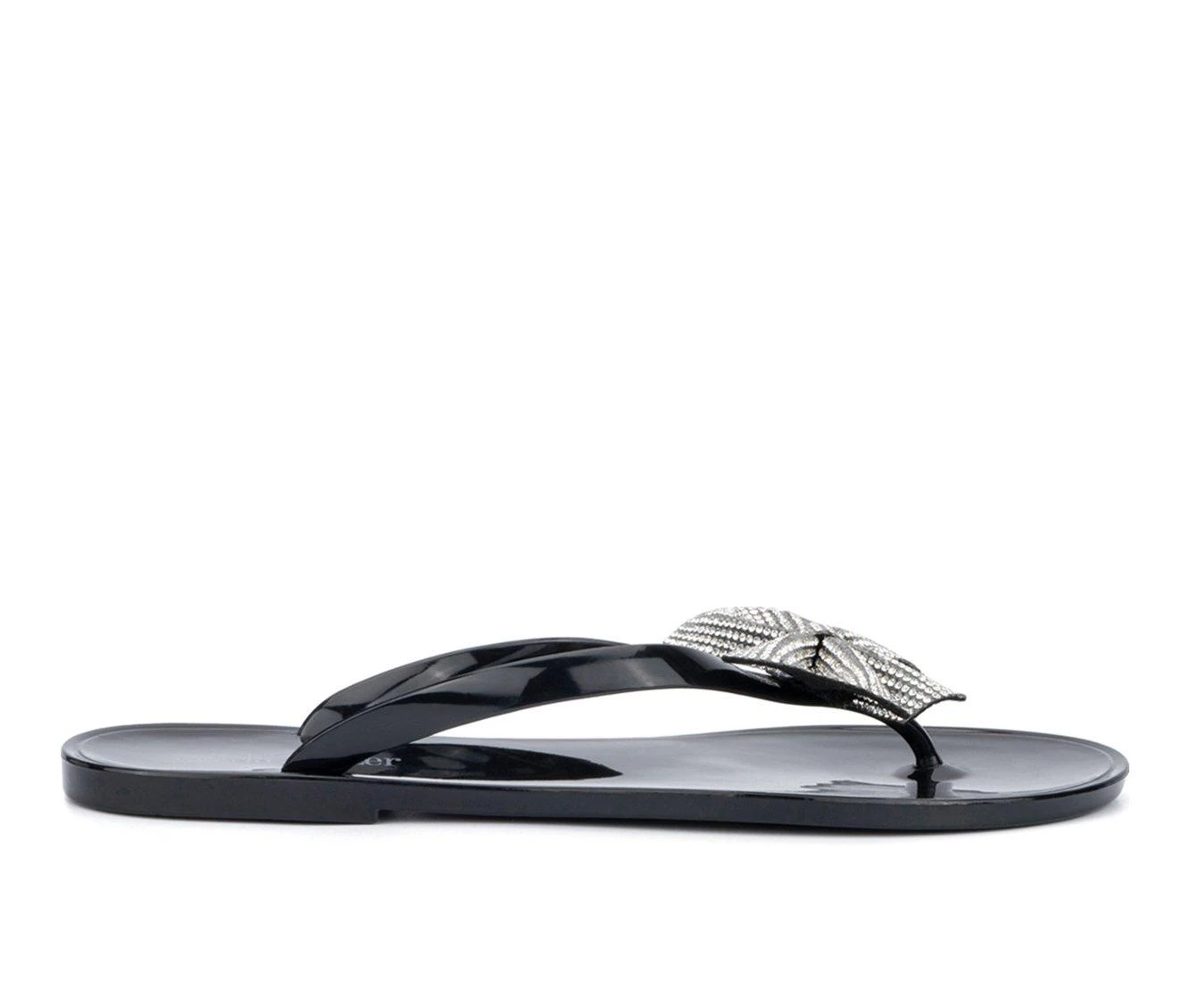 Women's Olivia Miller Becky Flip-Flops Black