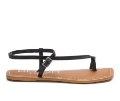 Women's Beach By Matisse Gelato Sandals Black Lizard