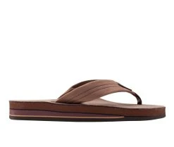 Women's Rainbow Sandals Premier Leather Double Layer -302ALTS Flip-Flops Expresso