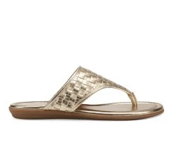 Women's Aerosoles Cherie Flip-Flops Soft Gold