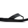 Women's Yellow Box Flax Flip-Flops Black