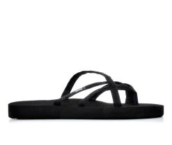 Women's Teva Olowahu Strappy Sandals Black/Black