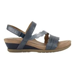 Women's Earth Origins Poppy Wedge Sandals Admiral Blue M