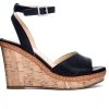 Women's CL By Laundry Beaming Wedge Sandals Black