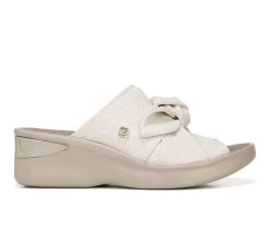 Women's BZEES Smile Wedge Sandals Cream