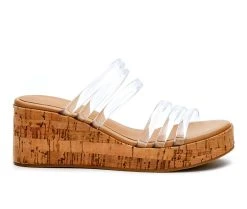 Women's Coconuts By Matisse Mecca Wedge Sandals Clear