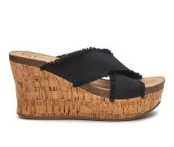 Women's Beach By Matisse Sea Salt Wedge Sandals Black