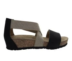 Women's Bernie Mev GI03 Wedge Sandals Black