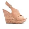 Women's Chinese Laundry Myya Wedges Camel -Journee Collection Shop 1 429