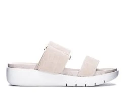 Women's CL By Laundry Comic Wedge Sandals Beige