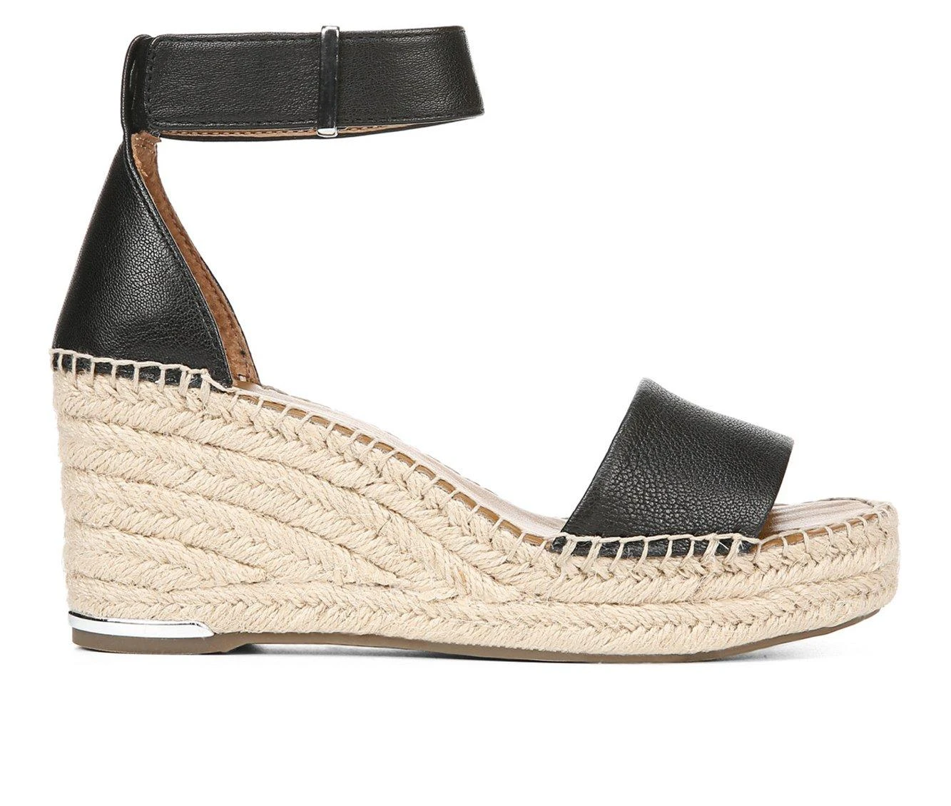 Women's Franco Sarto L-Clemens Wedge Sandals Black