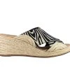 Women's Impo Normi Wedge Sandals Ivory/ Black