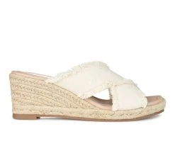Women's Journee Collection Shanni Wedge Sandals Beige