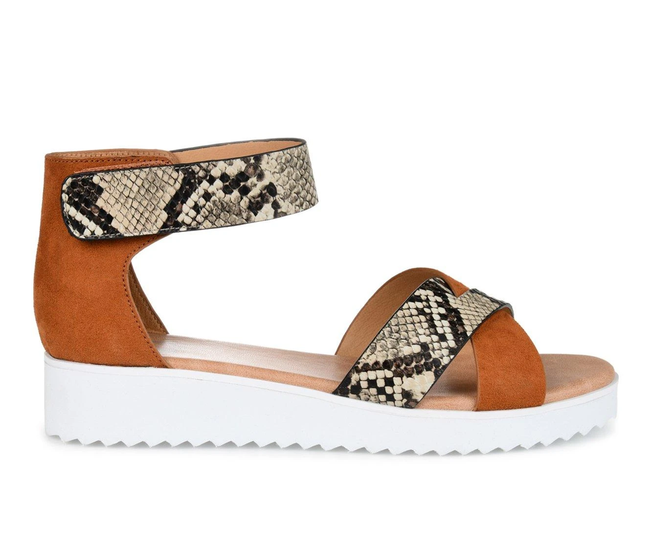 Women's Journee Collection Java Wedge Sandals Snake - Image 2