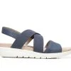 Women's LifeStride Plush Wedge Sandals Navy