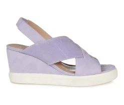 Women's Journee Collection Ronnie Wedges Purple