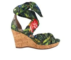 Women's Impo Ohanna Wedge Sandals Green Multi