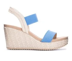 Women's CL By Laundry Kaylin Platform Wedges Blue