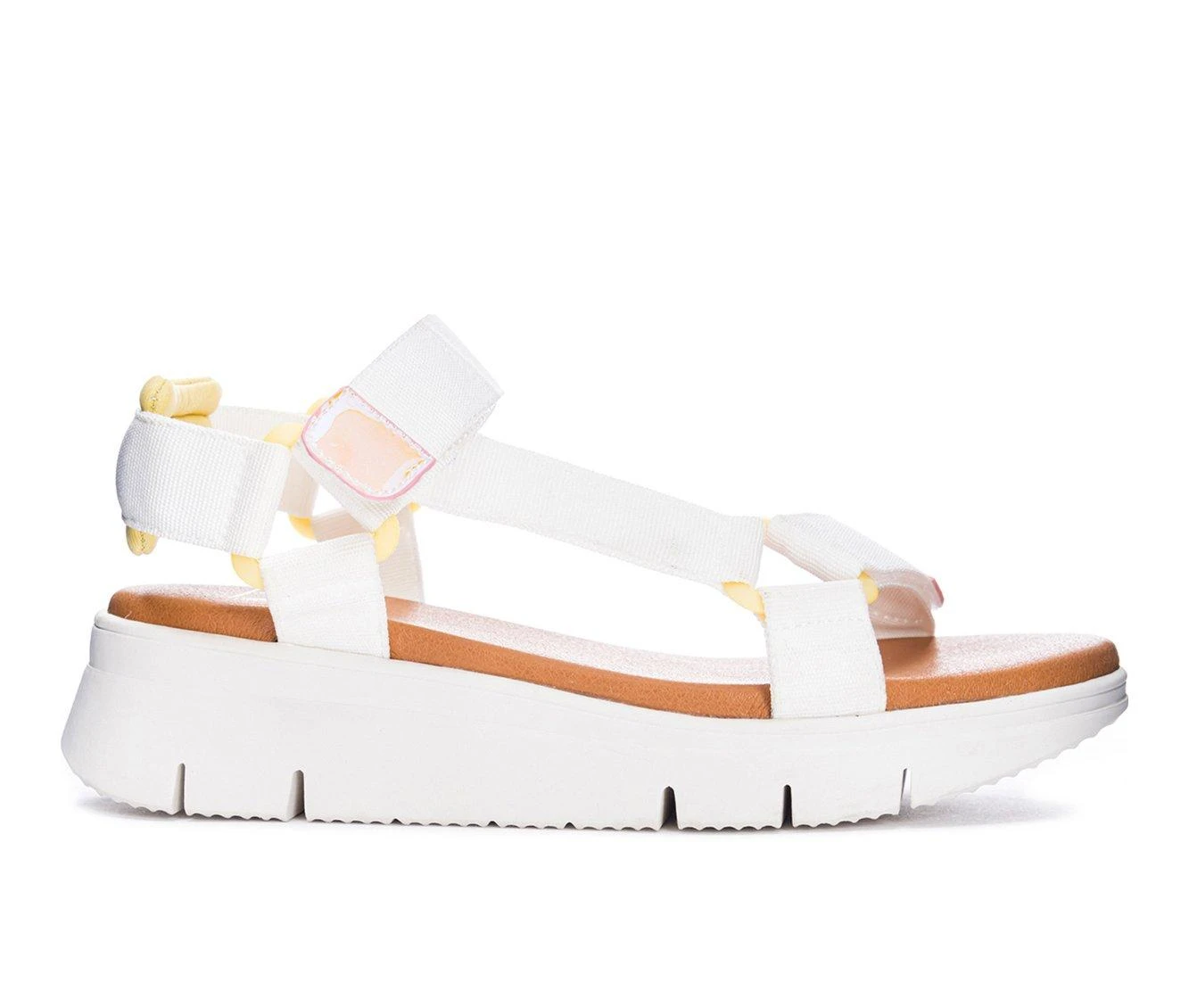 Women's Dirty Laundry Qwest Wedge Sandals White - Image 2