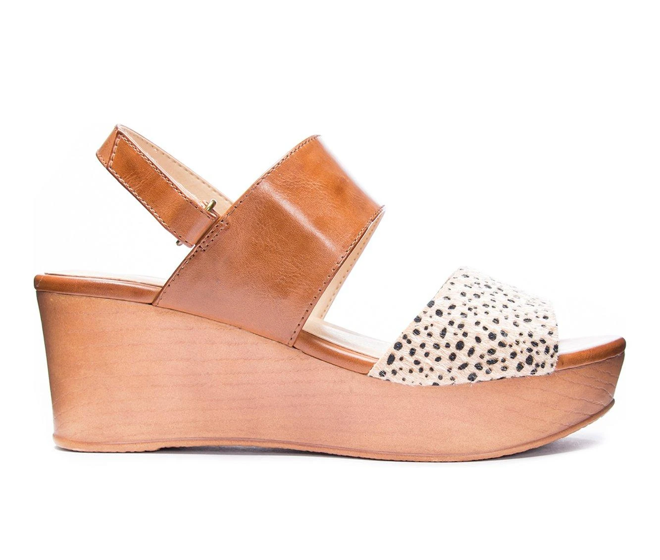 Women's CL By Laundry Christel Wedges Nude/Camel - Image 2