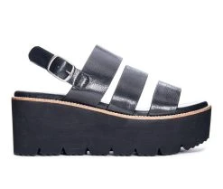 Women's Dirty Laundry Pendulum Flatform Sandals Black