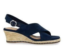 Women's Bella Vita Nadette II Wedges Navy Suede