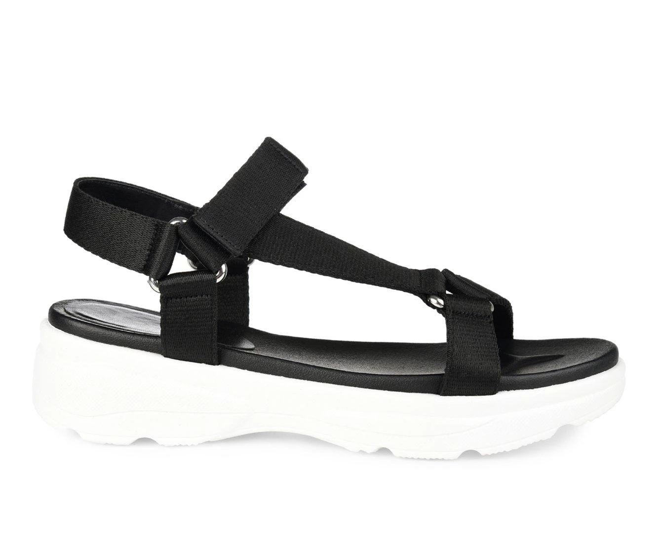 Women's Journee Collection Varro Platform Sandals Black