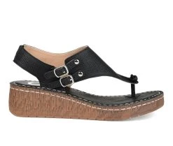 Women's Journee Collection McKell Wedge Sandals Black
