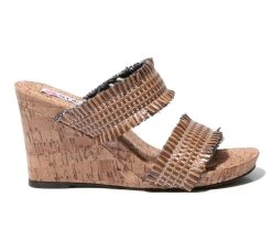 Women's Two Lips Too Mone Wedge Sandals Natural