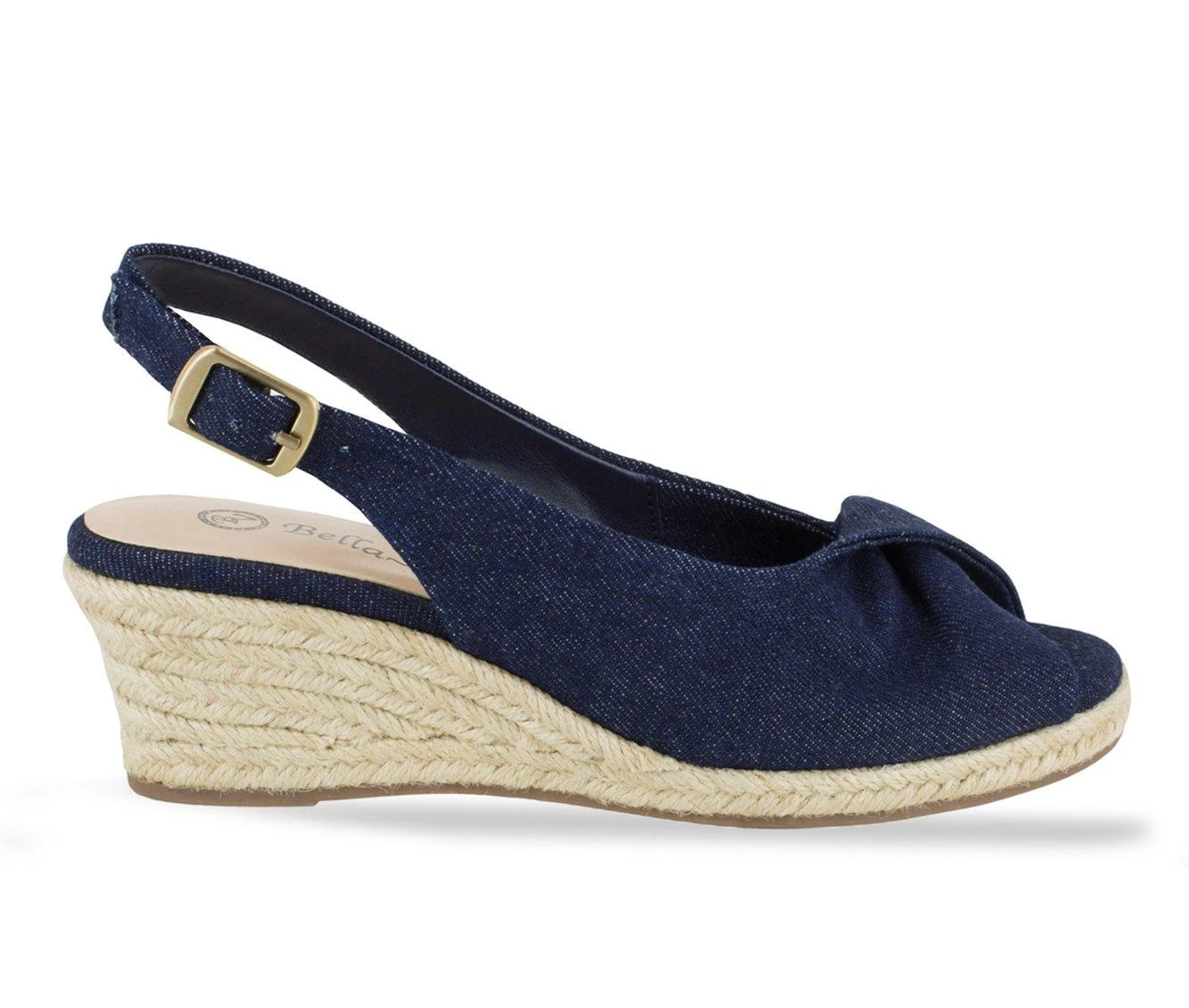 Women's Bella Vita Sylvie II Espadrille Wedges Soft Denim - Image 2