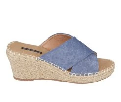 Women's GC Shoes Darline Espadrille Wedge Sandals Blue
