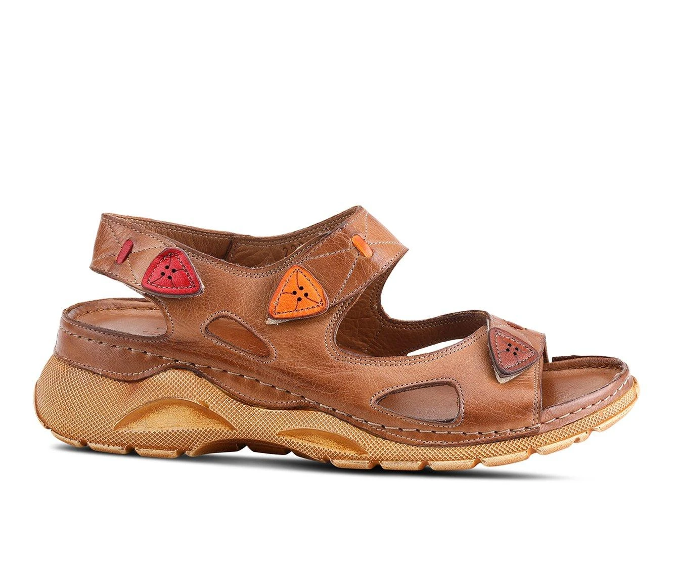 Women's SPRING STEP Hanky Sandals Camel - Image 2